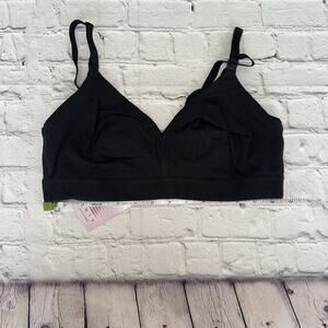 Savage X Fenty Women's Savage X Cotton Maternity Bralette EJ2 Black Medium NWT